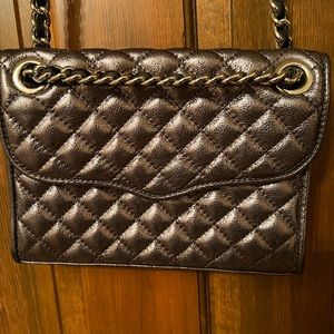 Rebecca Minkoff Silver Gray Cross Body Purse